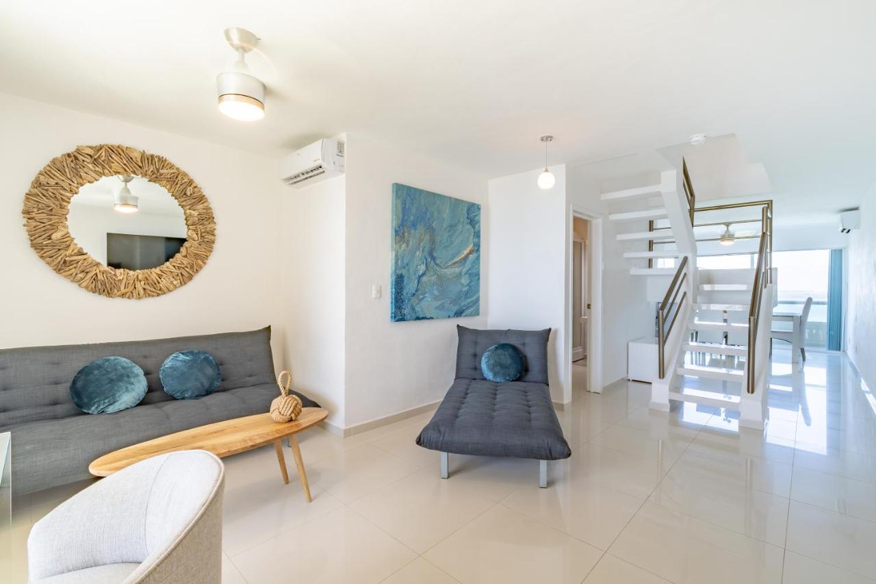 Ocean View Three Bedroom, Three Story Penthouse By The Beach แคนคูน ภายนอก รูปภาพ