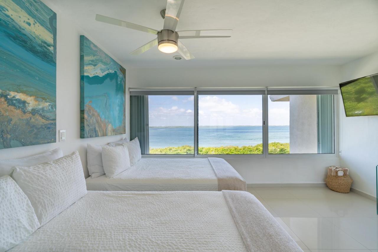 Ocean View Three Bedroom, Three Story Penthouse By The Beach แคนคูน ภายนอก รูปภาพ