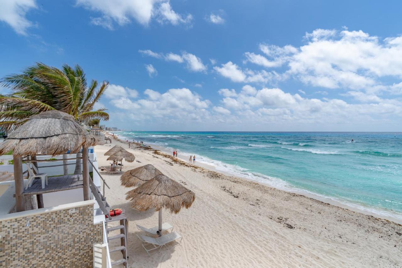 Ocean View Three Bedroom, Three Story Penthouse By The Beach แคนคูน ภายนอก รูปภาพ