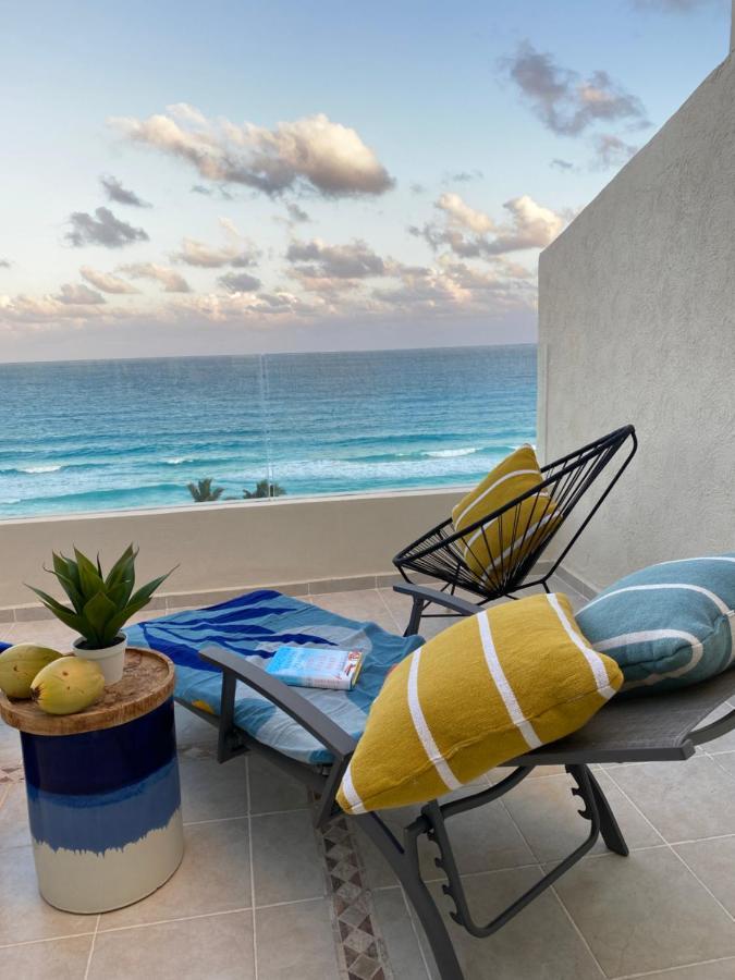 Ocean View Three Bedroom, Three Story Penthouse By The Beach แคนคูน ภายนอก รูปภาพ